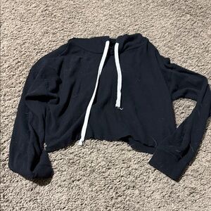 Forever 21 Black Cropped Turtleneck Sweater